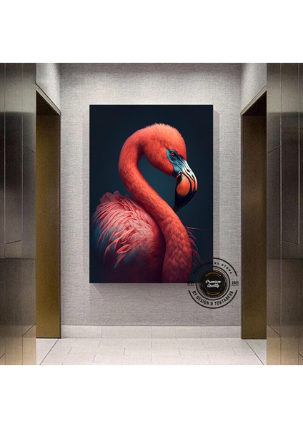 Flamingo Duvar Sanatı; Kanvas Baskı; Pembe Flamingo; Tropikal Dekor; Egzotik Kuş; Pembe Flamingo San modelleri