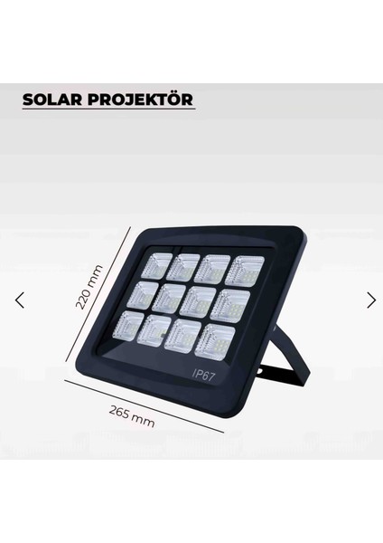 160W Solar Projektör IP67 Beyaz Işık (Su Geçirmez – Dış Mekan) fiyatları
