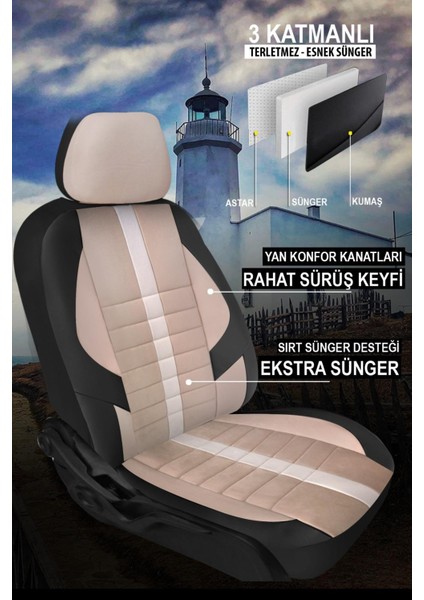 Dacia Duster Sinop Serisi Üniversal Oto Koltuk Kılıfı fiyatları