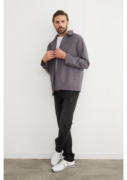 Fermuarlı Polo Yaka Scuba Kumaş Yağmurluk fırsatları