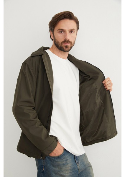 Fermuarlı Polo Yaka Scuba Kumaş Yağmurluk indirimleri