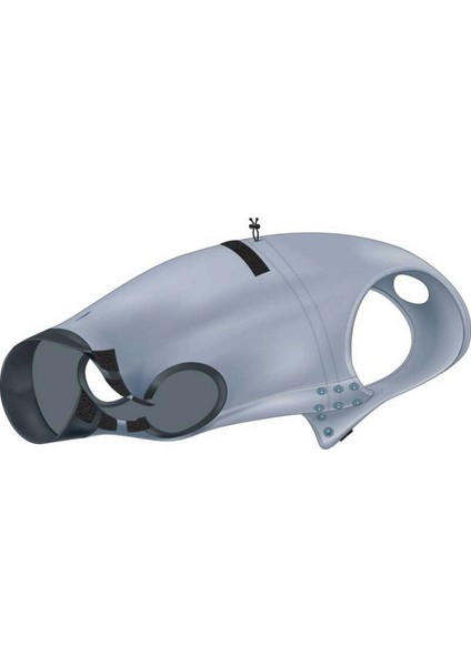 Köpekler Için Koruyucu Gövde Kıyafeti S-M 40CM Gri Lzwdr