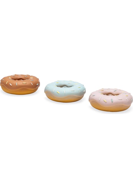 Köpek Oyuncağı, Sesli, Donut, Lateks, Çeşitli Renklerde, 7X7X3CM Lzwdr