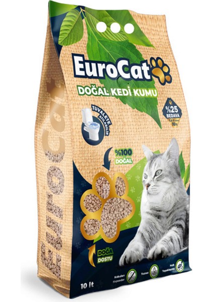 Hızlı Topaklaşan Doğal Kedi Kumu 10 Lt 3.75 kg Lzwdr