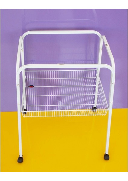 Kafes Ayaklığı Beyaz 57X43X70 cm Lzwdr