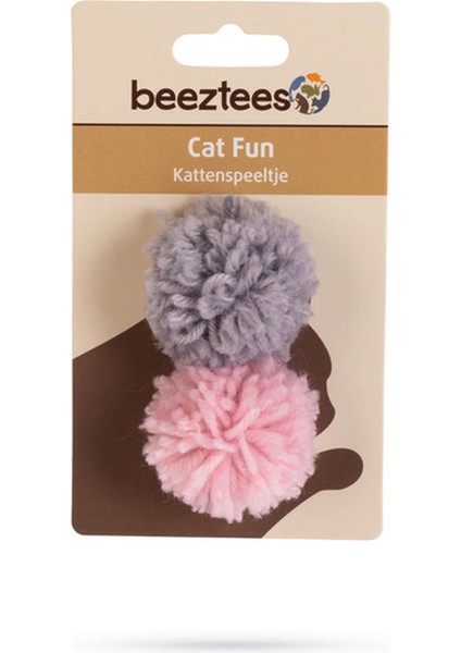 Kedi Oyuncağı, Top, Yün, Pembe ve Gri, 2 Adet, 4cm Lzwdr fiyatları