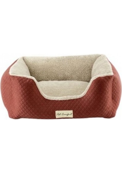 Echo Kedi ve Köpek Yatağı Tarçın/ecru Peluş S 60X50CM Lzwdr