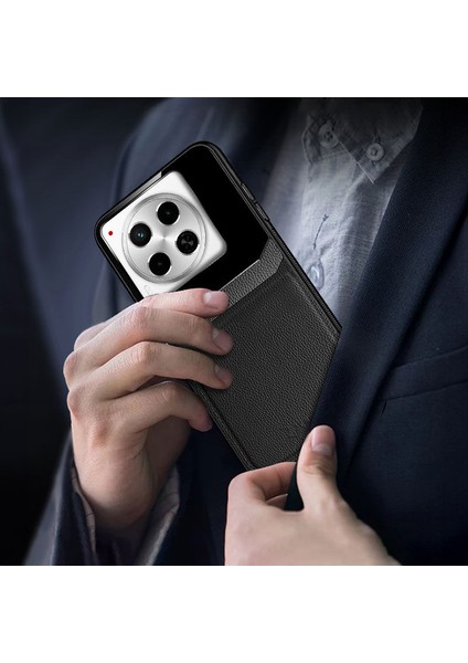 Tecno Camon 30 Pro Uyumlu Kılıf Zebana Lens Deri Kılıf Siyah fırsatları