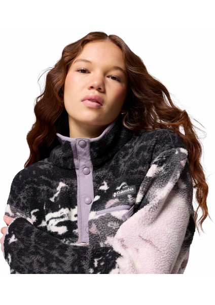 Helvetia Iı Printed Cropped Half Snap Kadın Polar Üst indirimleri