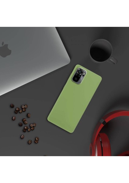 Xiaomi Redmi Note 10 İnce Mat Silikon Kılıf Yeşil modelleri