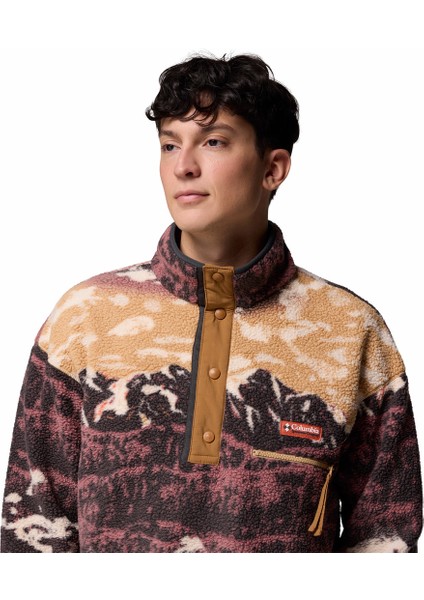 Helvetia Iı Printed Half Snap Erkek Polar Üst fırsatları