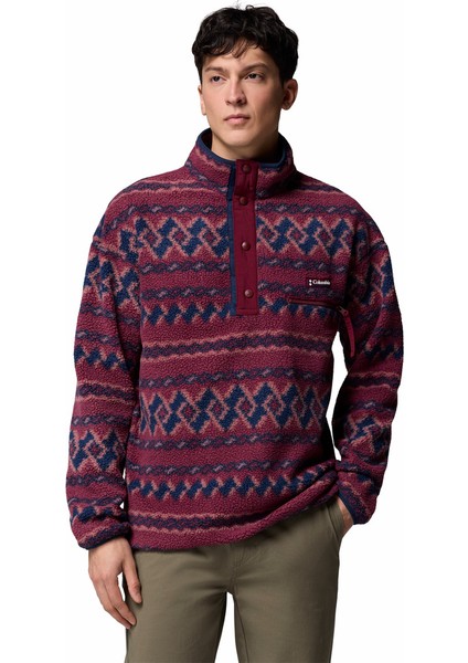 Helvetia Iı Printed Half Snap Erkek Polar Üst