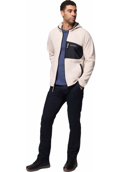 Fast Trek Overlay Kapüşonlu Tam Fermuarlı Erkek Polar Üst