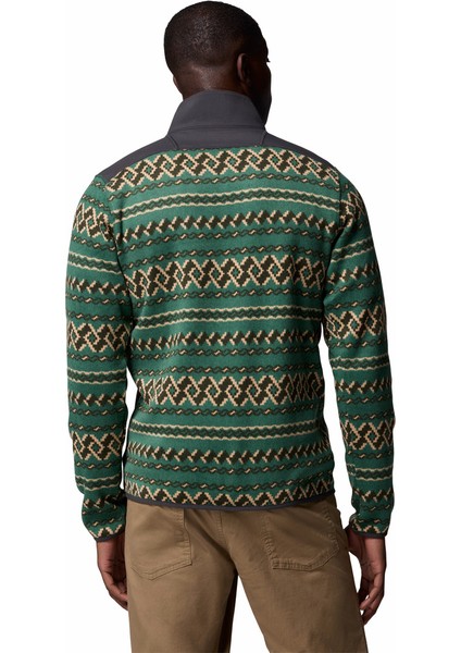 Sweater Weather Printed Yarım Fermuarlı Iı Erkek Polar Üst fiyatları