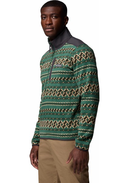 Sweater Weather Printed Yarım Fermuarlı Iı Erkek Polar Üst modelleri