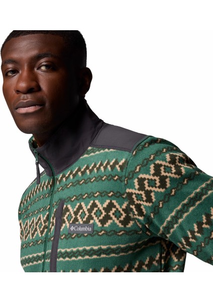 Sweater Weather Printed Yarım Fermuarlı Iı Erkek Polar Üst fırsatları