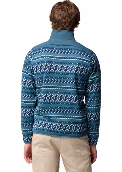 Sweater Weather Printed Yarım Fermuarlı Iı Erkek Polar Üst fiyatları