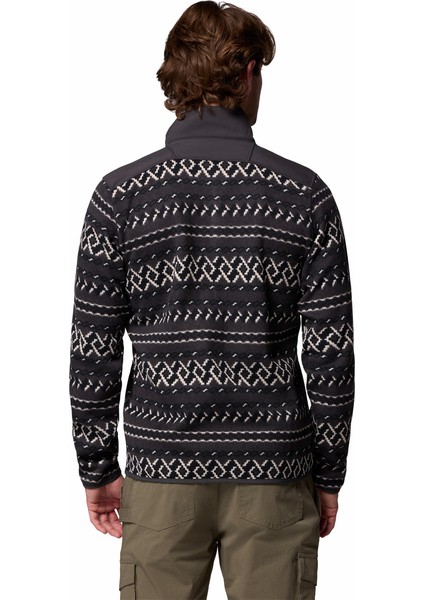 Sweater Weather Printed Yarım Fermuarlı Iı Erkek Polar Üst fiyatları