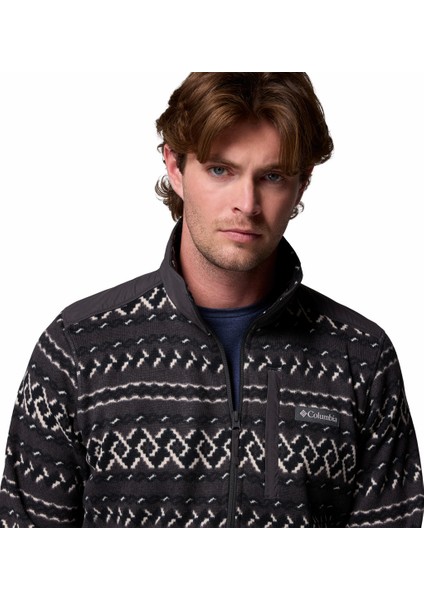 Sweater Weather Printed Yarım Fermuarlı Iı Erkek Polar Üst fırsatları