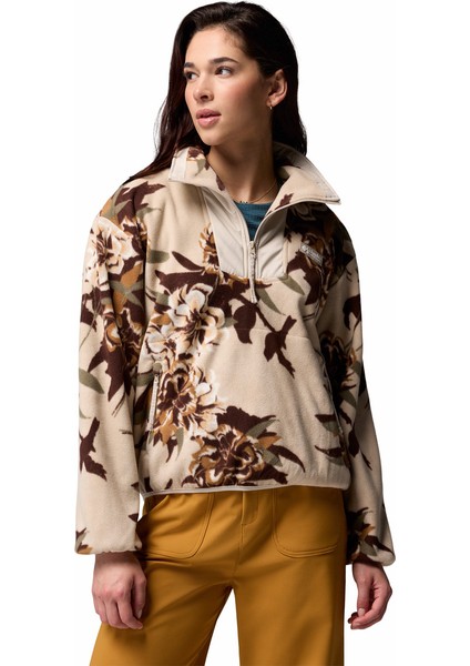 Sequoia Grove Printed Yarım Fermuarlı Kadın Polar Üst fırsatları