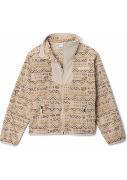 Sequoia Grove Printed Tam Fermuarlı Çocuk Polar Üst