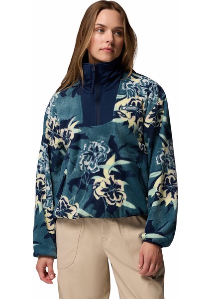 Sequoia Grove Printed Yarım Fermuarlı Kadın Polar Üst