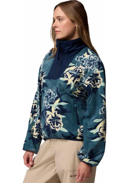 Sequoia Grove Printed Yarım Fermuarlı Kadın Polar Üst modelleri