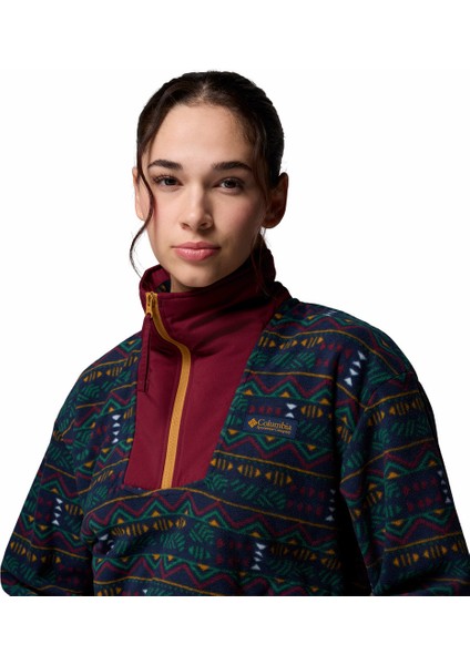 Sequoia Grove Printed Yarım Fermuarlı Kadın Polar Üst fırsatları