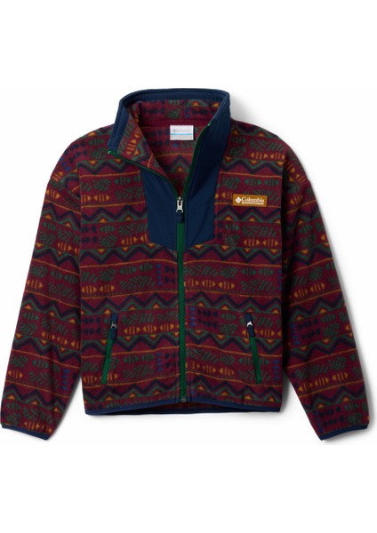 Sequoia Grove Printed Tam Fermuarlı Çocuk Polar Üst