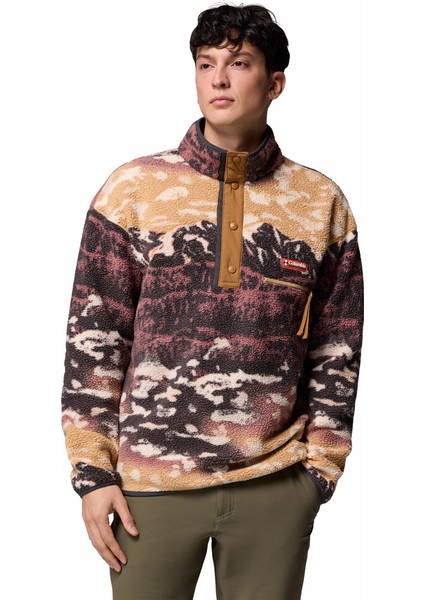 Helvetia Iı Printed Half Snap Erkek Polar Üst