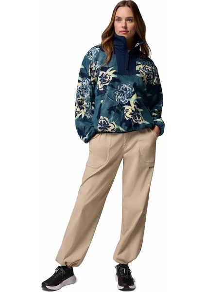 Sequoia Grove Printed Yarım Fermuarlı Kadın Polar Üst