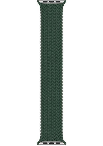 Apple Watch 4 38 MM Tek Parça MEDİUM Hasır Kordon Yeşil