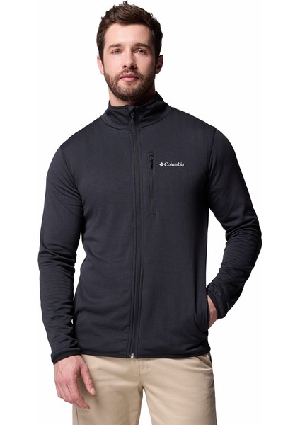 Essential Hike Grid Tam Fermuarlı Erkek Polar Üst