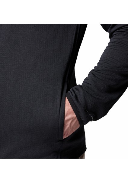 Essential Hike Grid Tam Fermuarlı Erkek Polar Üst