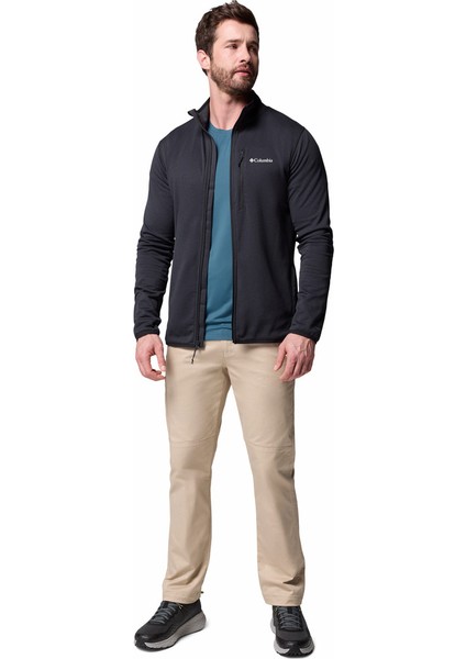 Essential Hike Grid Tam Fermuarlı Erkek Polar Üst