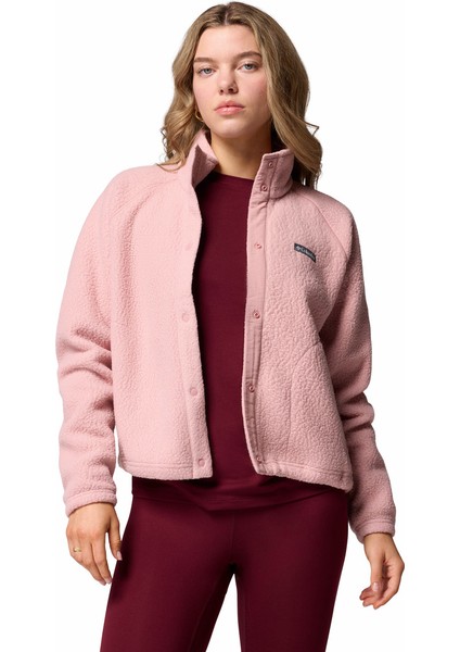 Jasper Ridge Pebbled Full Snap Kadın Polar Üst fırsatları