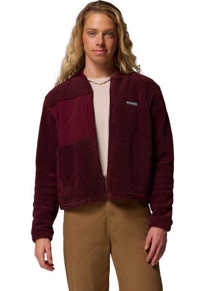 Stellar Path Bomber Tam Fermuarlı Kadın Polar Üst