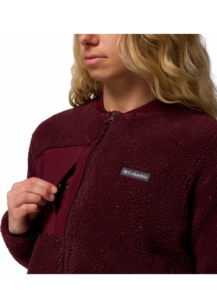 Stellar Path Bomber Tam Fermuarlı Kadın Polar Üst