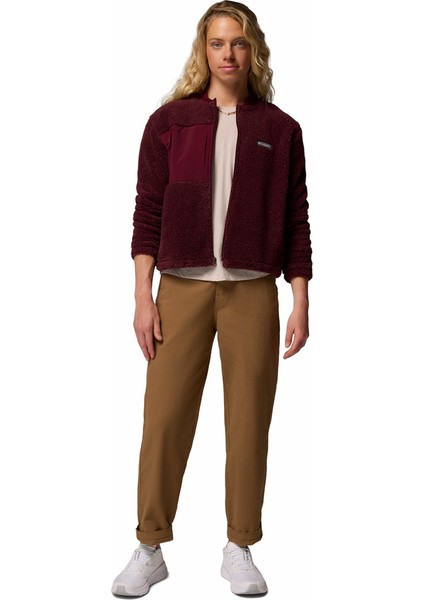 Stellar Path Bomber Tam Fermuarlı Kadın Polar Üst