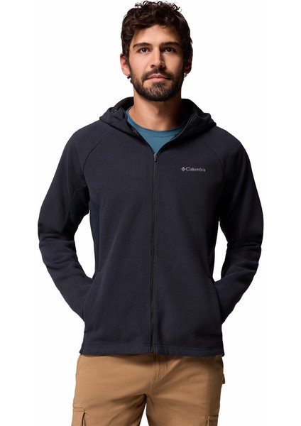 Arctic Peak Kapüşonlu Tam Fermuarlı Erkek Polar Üst