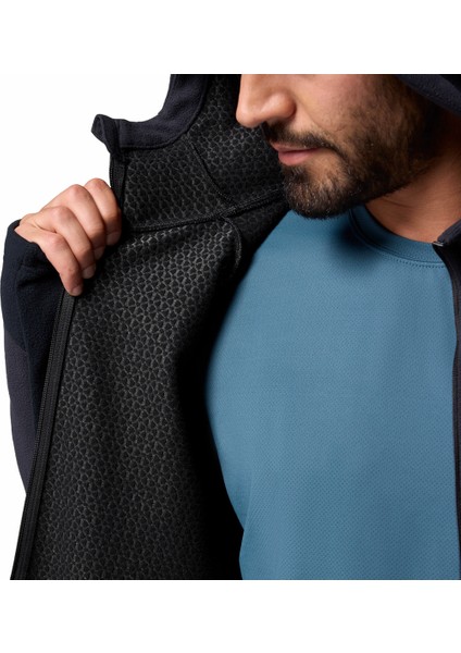 Arctic Peak Kapüşonlu Tam Fermuarlı Erkek Polar Üst