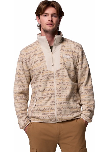 Sequoia Grove Printed Tam Fermuarlı Erkek Polar Üst