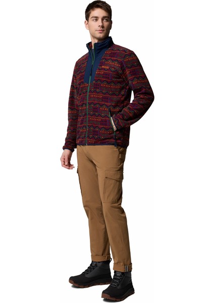 Sequoia Grove Printed Tam Fermuarlı Erkek Polar Üst