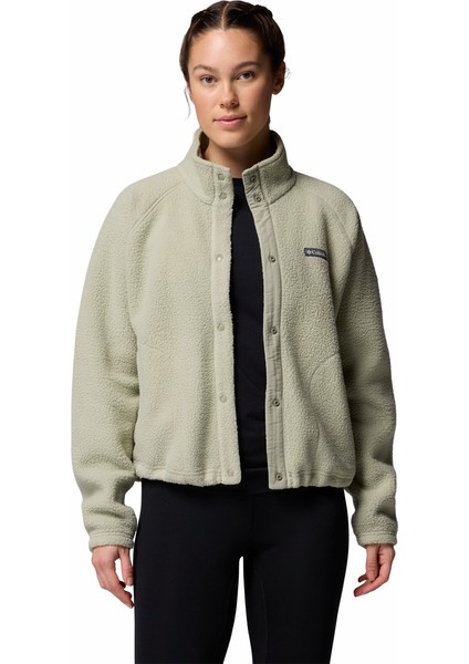 Jasper Ridge Pebbled Full Snap Kadın Polar Üst fırsatları