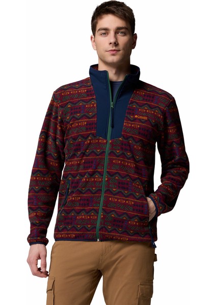 Sequoia Grove Printed Tam Fermuarlı Erkek Polar Üst