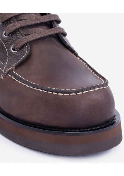 Nubuk Detaylı Bağcıklı Deri Bot fiyatları