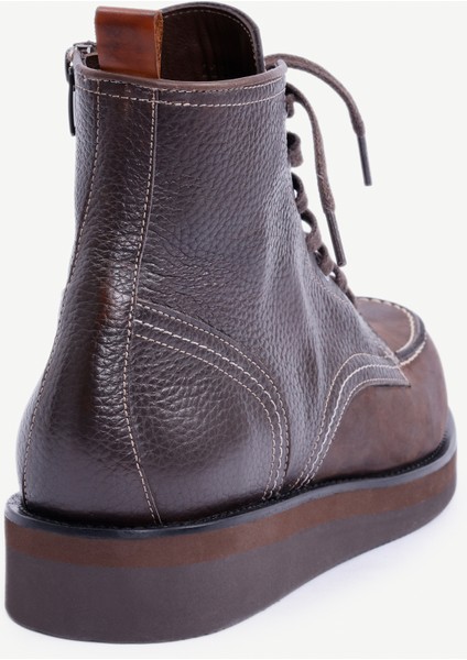 Nubuk Detaylı Bağcıklı Deri Bot modelleri