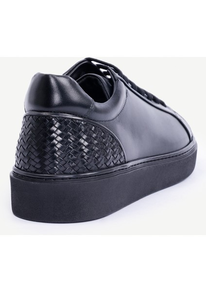 Arkası Örgülü Deri Spor Ayakkabı modelleri