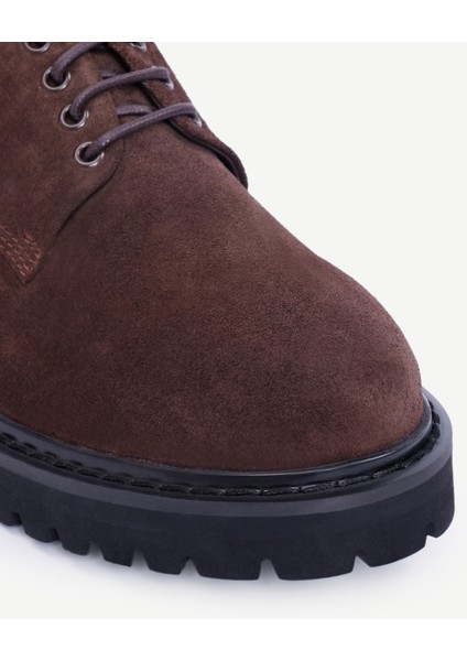 Kalın Tabanlı Bağcıklı Deri Düz Ayakkabı fiyatları