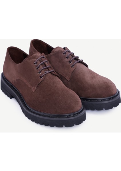 Kalın Tabanlı Bağcıklı Deri Düz Ayakkabı fırsatları